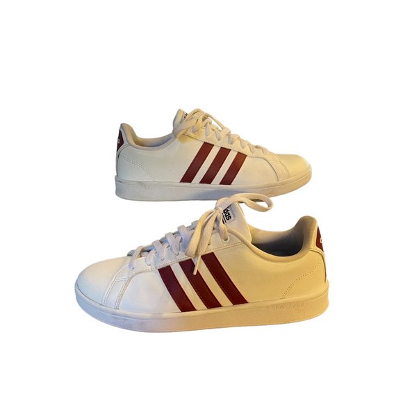 adidas Other - Adidas Cloudfoam Advantage Mens Sneaker Ortholite Shoes White Lace Up Size 9.5